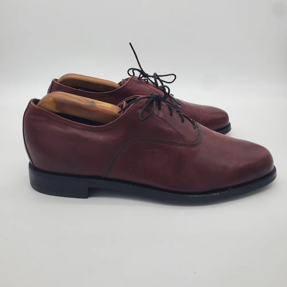 Vintage Dexter Brown Leather Derby Plain toe Oxfords Size 10 EEE Shoes